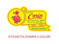 Etichette adesive per fioristi, fiorai e vivaisti (mm 52X29)  (cod.10G)